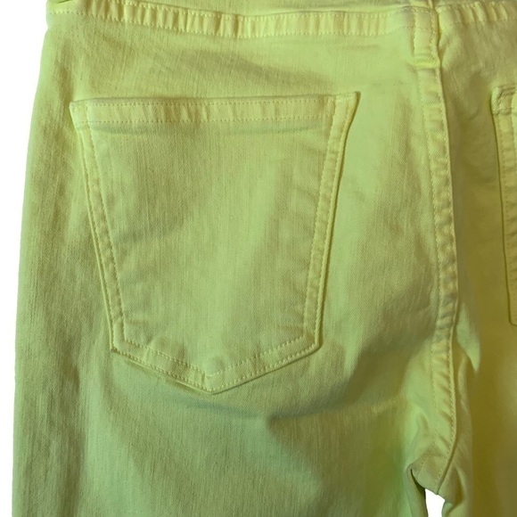 CofH Cara High Rise Cigarette Jeans in Neon Blaze Yellow Size 24 - Picture 10 of 16